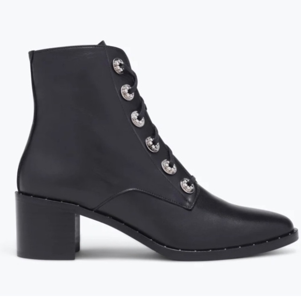 Freda Salvador Ace Laceup Boots Black 6.5